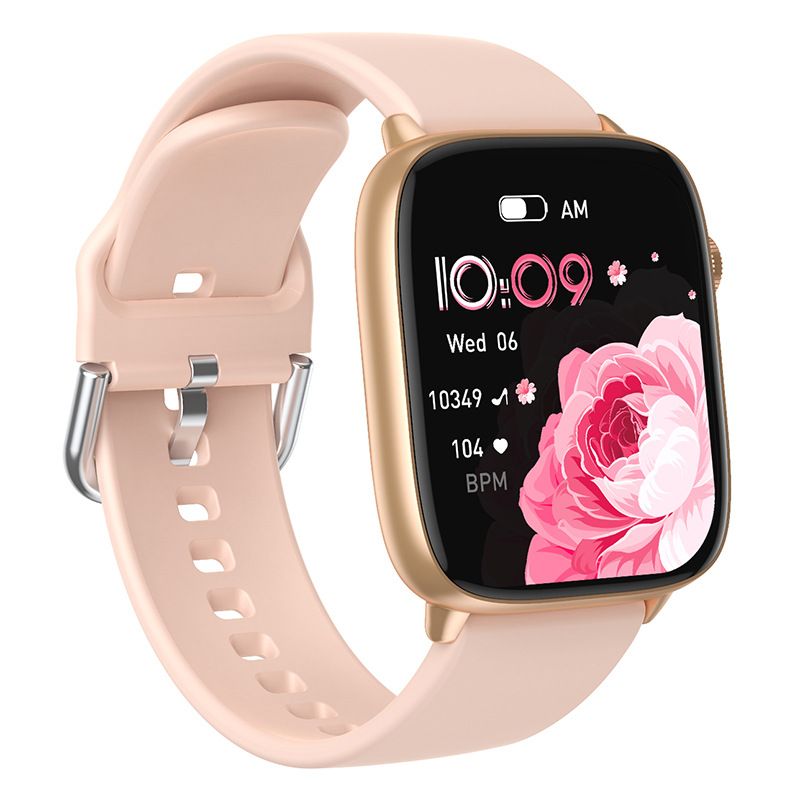 CY18 Women's Smart Watch AMOLED Screen Bluetooth Smart Watch Men Woman Health Monitor Sports Watch Blood Oxygen Heart Rate Monitor Fitness Sports Smart Watch Waterproof Women Gold Watch Men Smartwatch
