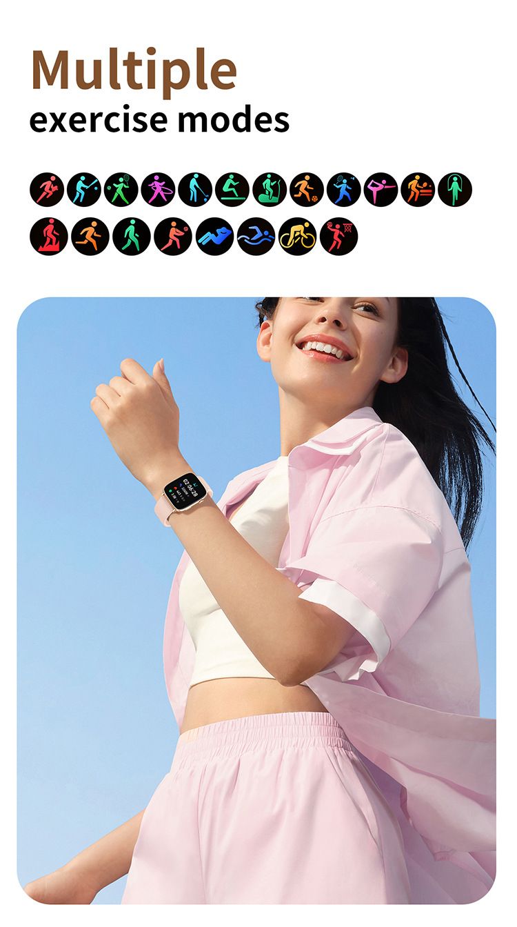 CY18 Women's Smart Watch AMOLED Screen Bluetooth Smart Watch Men Woman Health Monitor Sports Watch Blood Oxygen Heart Rate Monitor Fitness Sports Smart Watch Waterproof Women Gold Watch Men Smartwatch
