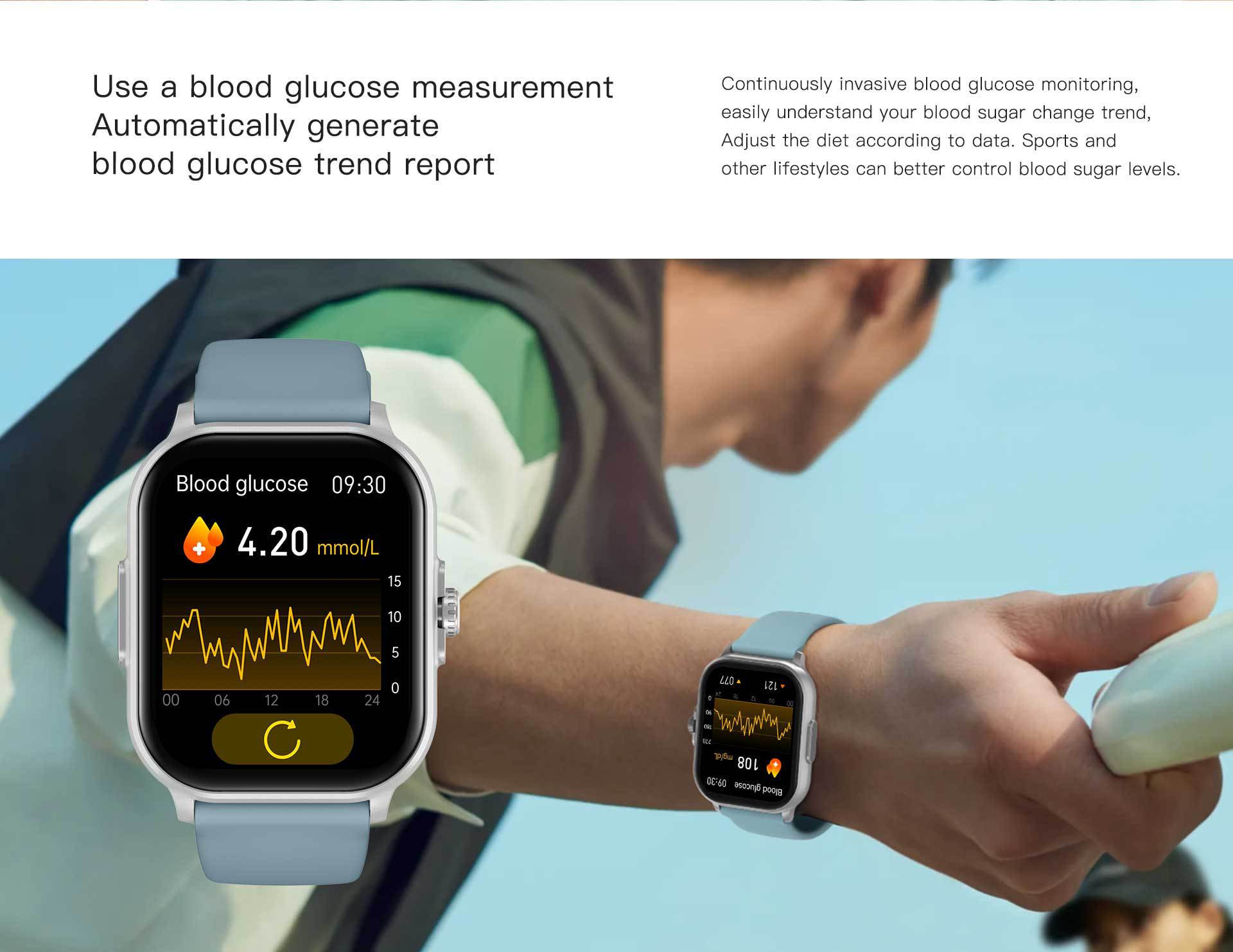 Bluetooth Smartwatch E02 ECG Monitor Blood Pressure Measurement Smartwatch Men heart rate 2.01'' full touch Waterproof Men Smart Watch Blood Sugar Test Woman Smart Watch Unisex Watch GPS Sports Watch
