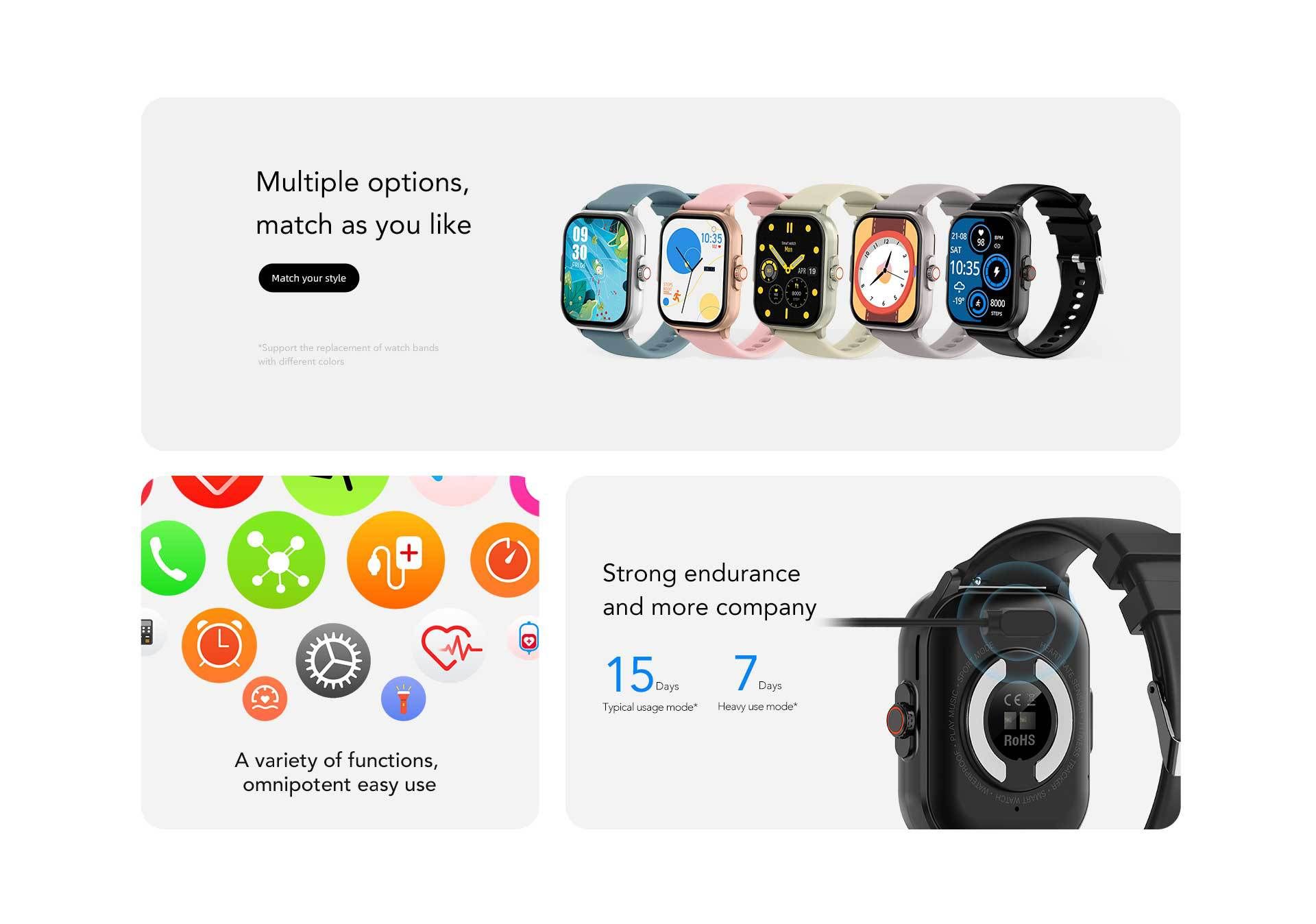 Bluetooth Smartwatch E02 ECG Monitor Blood Pressure Measurement Smartwatch Men heart rate 2.01'' full touch Waterproof Men Smart Watch Blood Sugar Test Woman Smart Watch Unisex Watch GPS Sports Watch