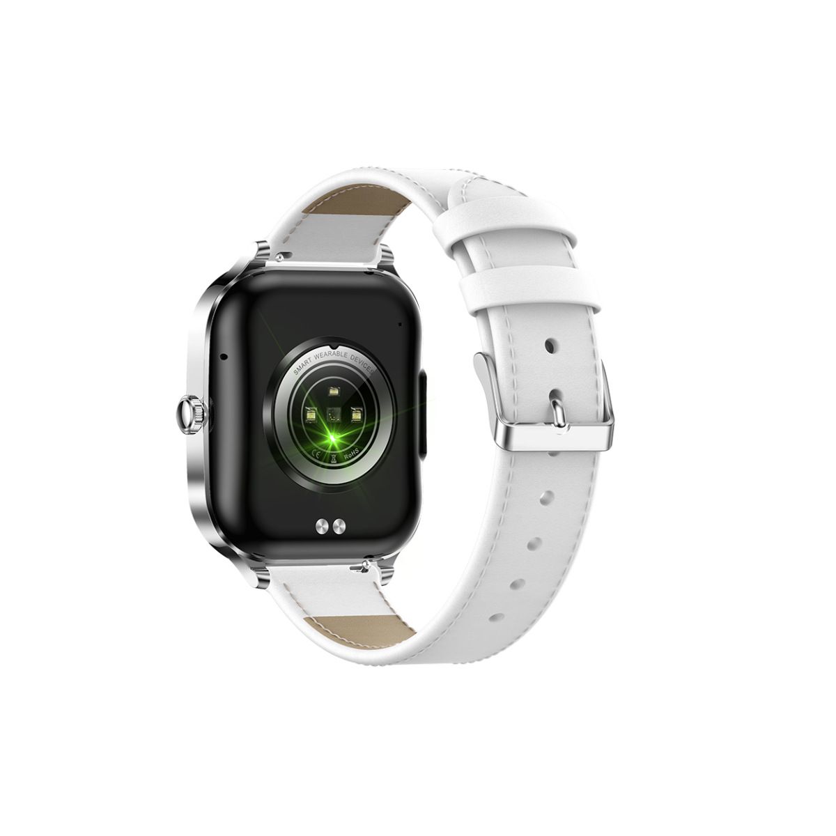 Women smart watch MK88 1.75-inch curved screen Bluetooth call Heart Rate monitor waterproof watch Women Smartwatch Ladies Watch Sports Smart Watch For Women PU Leather Lady Smart Watch With diamonds