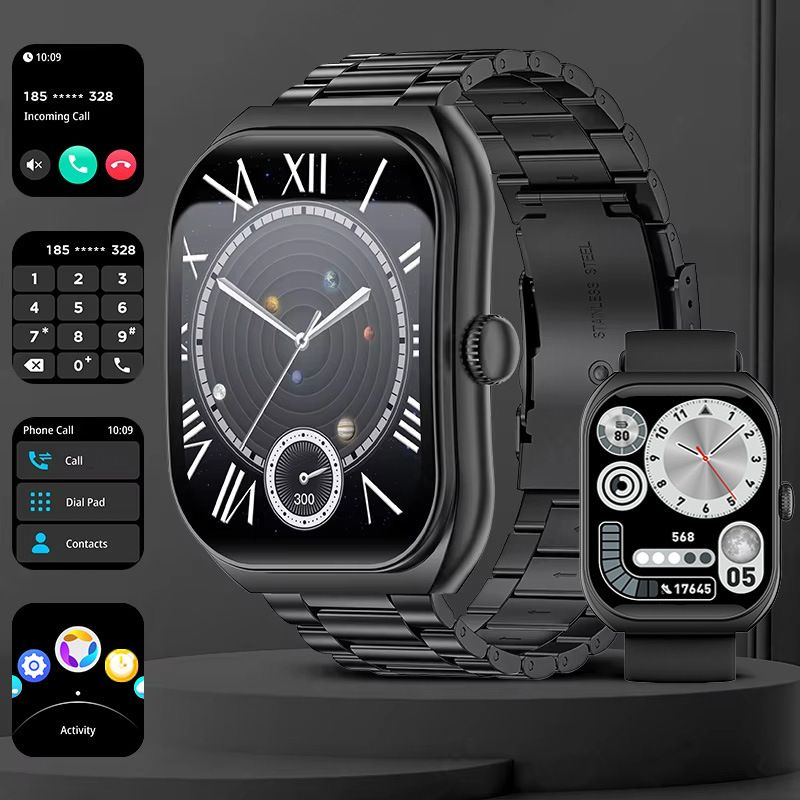 Z172 Curved Screen Smart Watch 2.01 inch Touch screen Bluetooth Call Waterproof Outdoor Sports Watch Men's Smart Watch Women's Smartwatch Long Battery Life Sports Smart Bracelet Smartwatch For Men