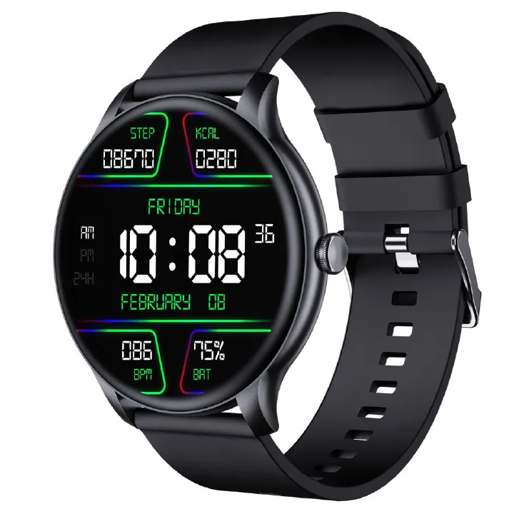 GT2 Men Women Smart Watch LXASFIT Heart Rate Monitor Bluetooth Call Ladies Sports Smart Watch for Men Full Touch Men Smart Watch Woman Smart Watch Kids Smartwatch Fitness Round Screen Ladies Watch