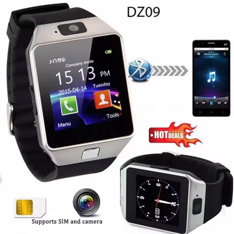 DZ09 Smartwatch Phone Watch Men Women Smart Watch With SIM Card Slot 2G Net Kids Smart Watch A1 V8 Phone Watch Bluetooth Smart Watch With TF Card Memory Card Men Smart Watch Android Watch Wrist Watch