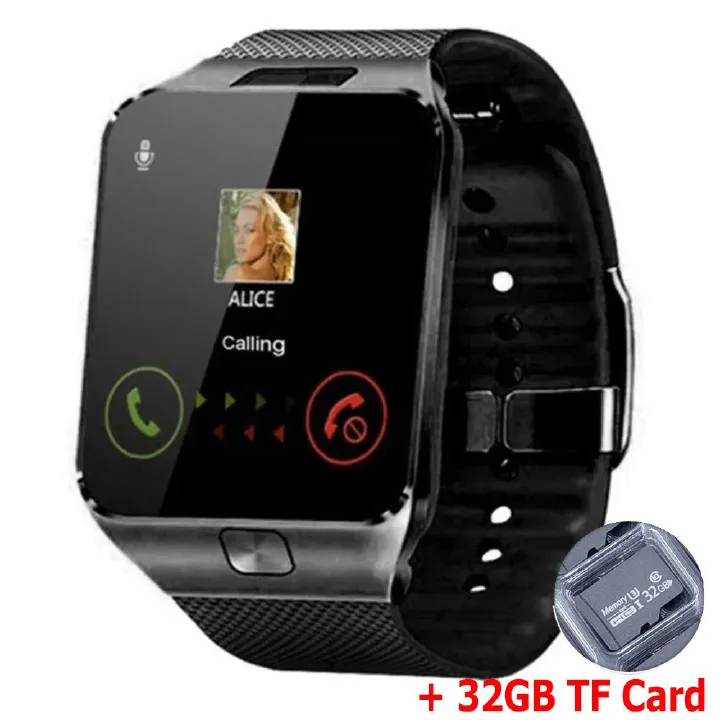 Smart Watch DZ09 SIM TF Card Support Bluetooth Sports Smartwatch Digital Wrist Watch A1 Android Phone Watch With SIM Card Slot 2G Network Men's Smart Watch Women Smart Wrist Watch With Memory Card