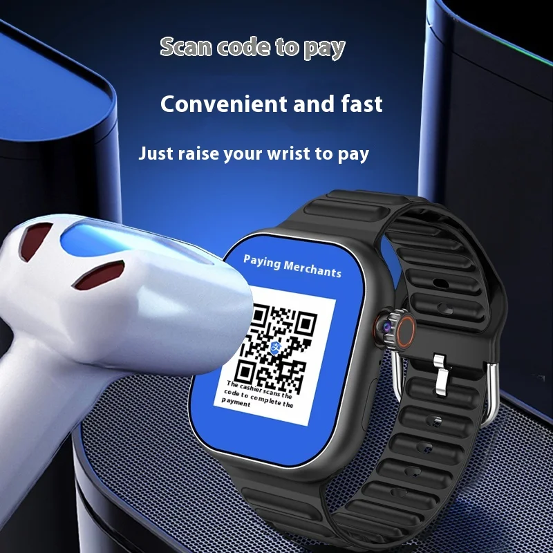 B29 Wireless Calling Smart Watch Make Answer Call Full Touch Sport Fitness S9 ultra Smart Watch for Men Women with Wifi 4G Android Support SIM Card Rotating Camera S9 Smart Watch Sports Smart Watch