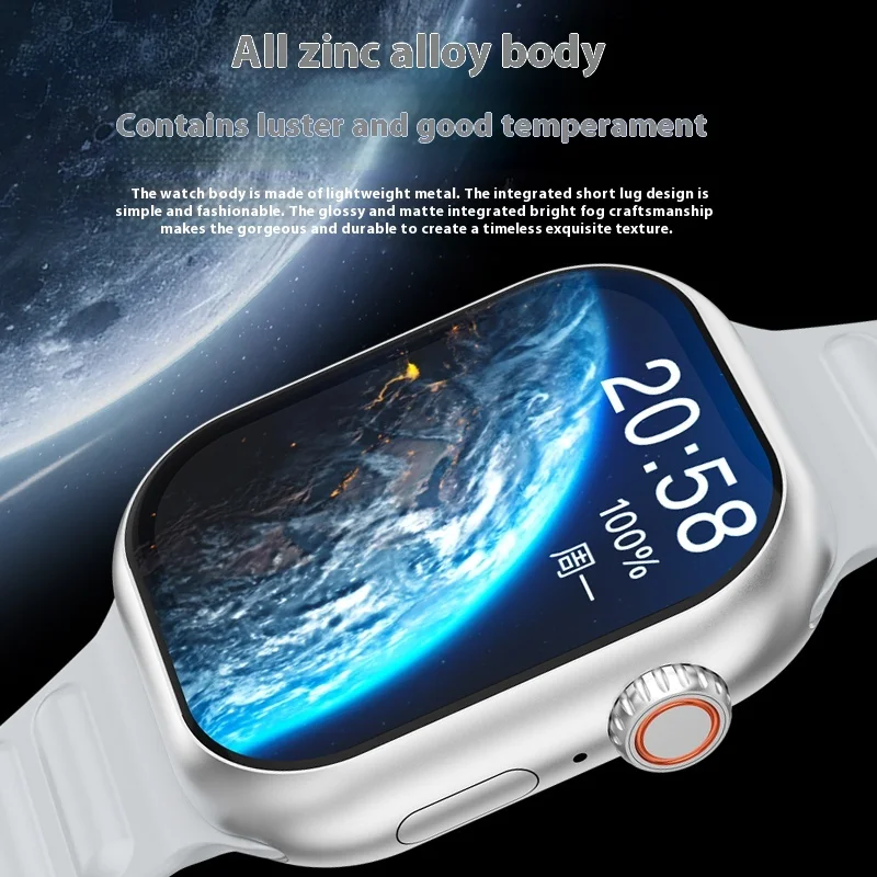 B29 Wireless Calling Smart Watch Make Answer Call Full Touch Sport Fitness S9 ultra Smart Watch for Men Women with Wifi 4G Android Support SIM Card Rotating Camera S9 Smart Watch Sports Smart Watch