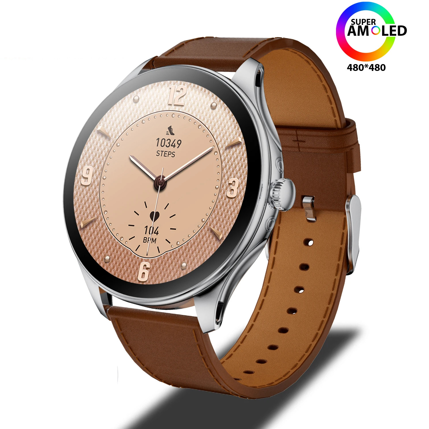 2025 New Kalobee Smart Watch SK42 Ultra Thin Sport SmartWatch Men AMOLED Screen Fitness Tracker Long Battery Life Waterproof Watch High-quality Top Brand Round Screen Bluetooth Call Smartwatch For Men