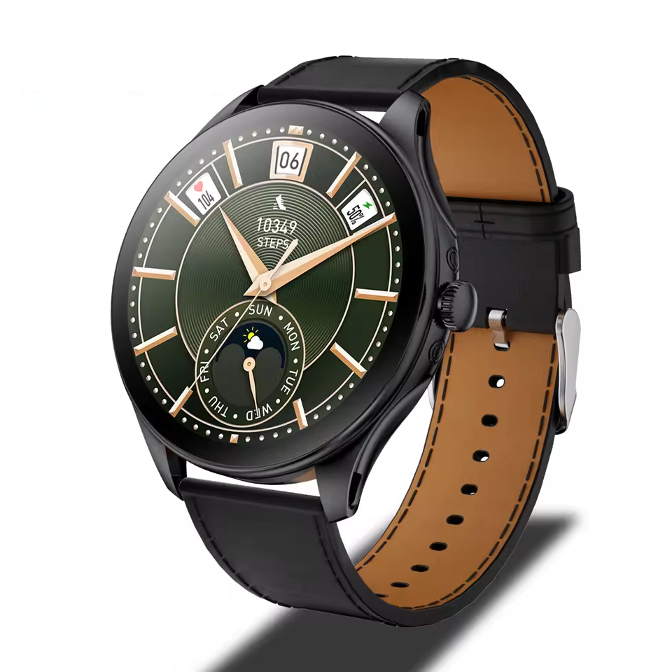 2025 New Kalobee Smart Watch SK42 Ultra Thin Sport SmartWatch Men AMOLED Screen Fitness Tracker Long Battery Life Waterproof Watch High-quality Top Brand Round Screen Bluetooth Call Smartwatch For Men