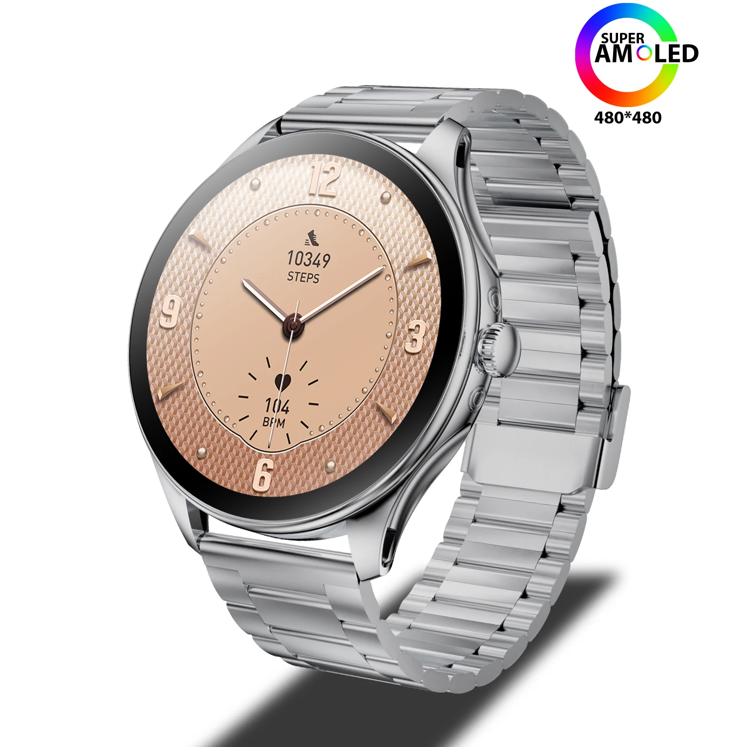 2025 New Kalobee Smart Watch SK42 Ultra Thin Sport SmartWatch Men AMOLED Screen Fitness Tracker Long Battery Life Waterproof Watch High-quality Top Brand Round Screen Bluetooth Call Smartwatch For Men