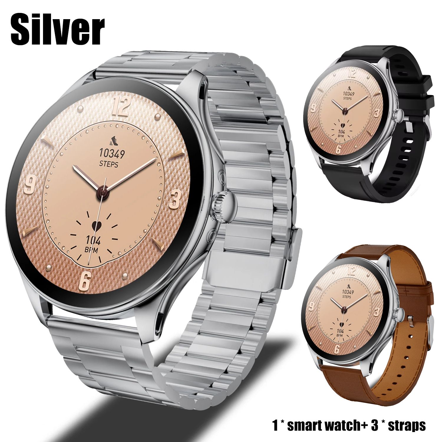 2025 New Kalobee Smart Watch SK42 Ultra Thin Sport SmartWatch Men AMOLED Screen Fitness Tracker Long Battery Life Waterproof Watch High-quality Top Brand Round Screen Bluetooth Call Smartwatch For Men