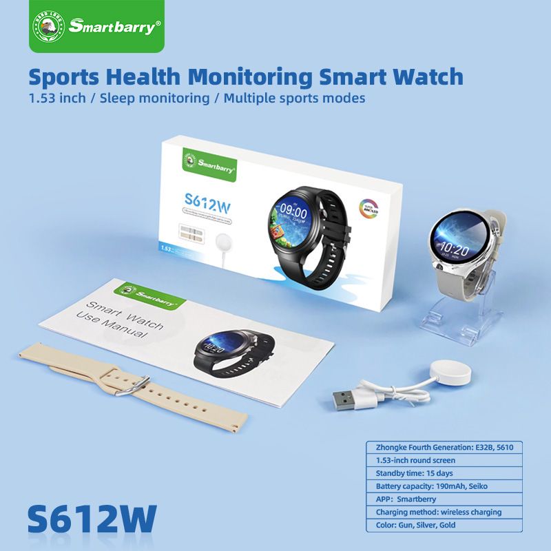 2025 New Smart Watch HD Round Screen Bluetooth Call GPS Fitness Track Sports Watch Heart rate Health Monitoring Men Women Smart Watch Gift Set Watch 4 Smartwatch For Men Couple Waterproof Smart Watch