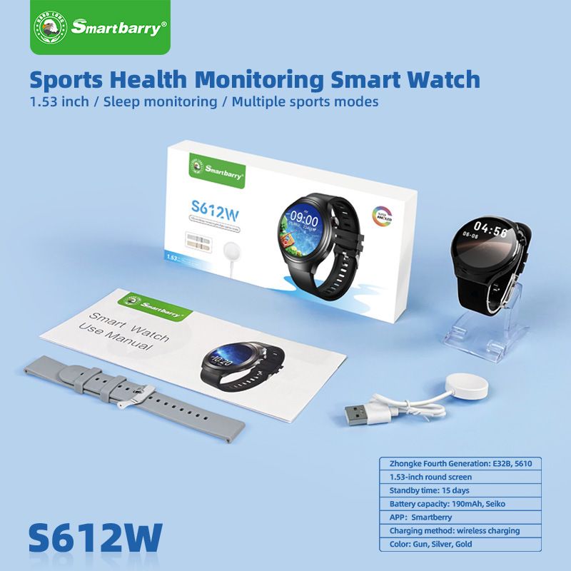 2025 New Smart Watch HD Round Screen Bluetooth Call GPS Fitness Track Sports Watch Heart rate Health Monitoring Men Women Smart Watch Gift Set Watch 4 Smartwatch For Men Couple Waterproof Smart Watch