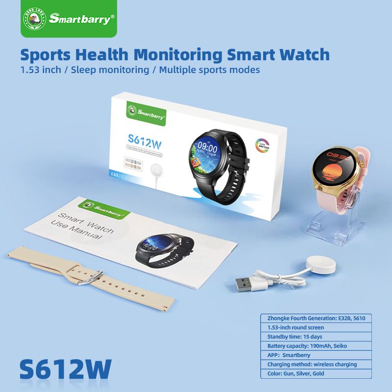 2025 New Smart Watch HD Round Screen Bluetooth Call GPS Fitness Track Sports Watch Heart rate Health Monitoring Men Women Smart Watch Gift Set Watch 4 Smartwatch For Men Couple Waterproof Smart Watch