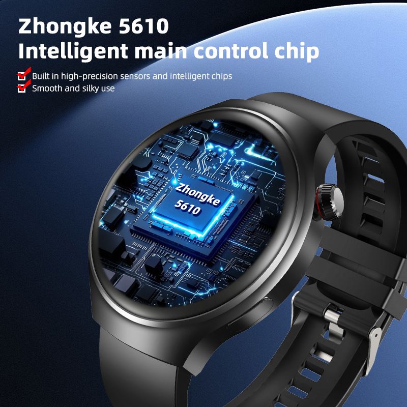 2025 New Smart Watch HD Round Screen Bluetooth Call GPS Fitness Track Sports Watch Heart rate Health Monitoring Men Women Smart Watch Gift Set Watch 4 Smartwatch For Men Couple Waterproof Smart Watch