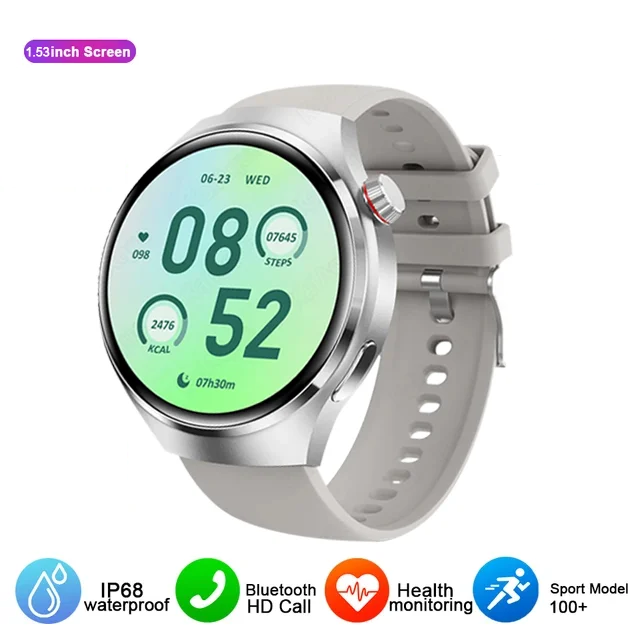2025 New Smart Watch HD Round Screen Bluetooth Call GPS Fitness Track Sports Watch Heart rate Health Monitoring Men Women Smart Watch Gift Set Watch 4 Smartwatch For Men Couple Waterproof Smart Watch