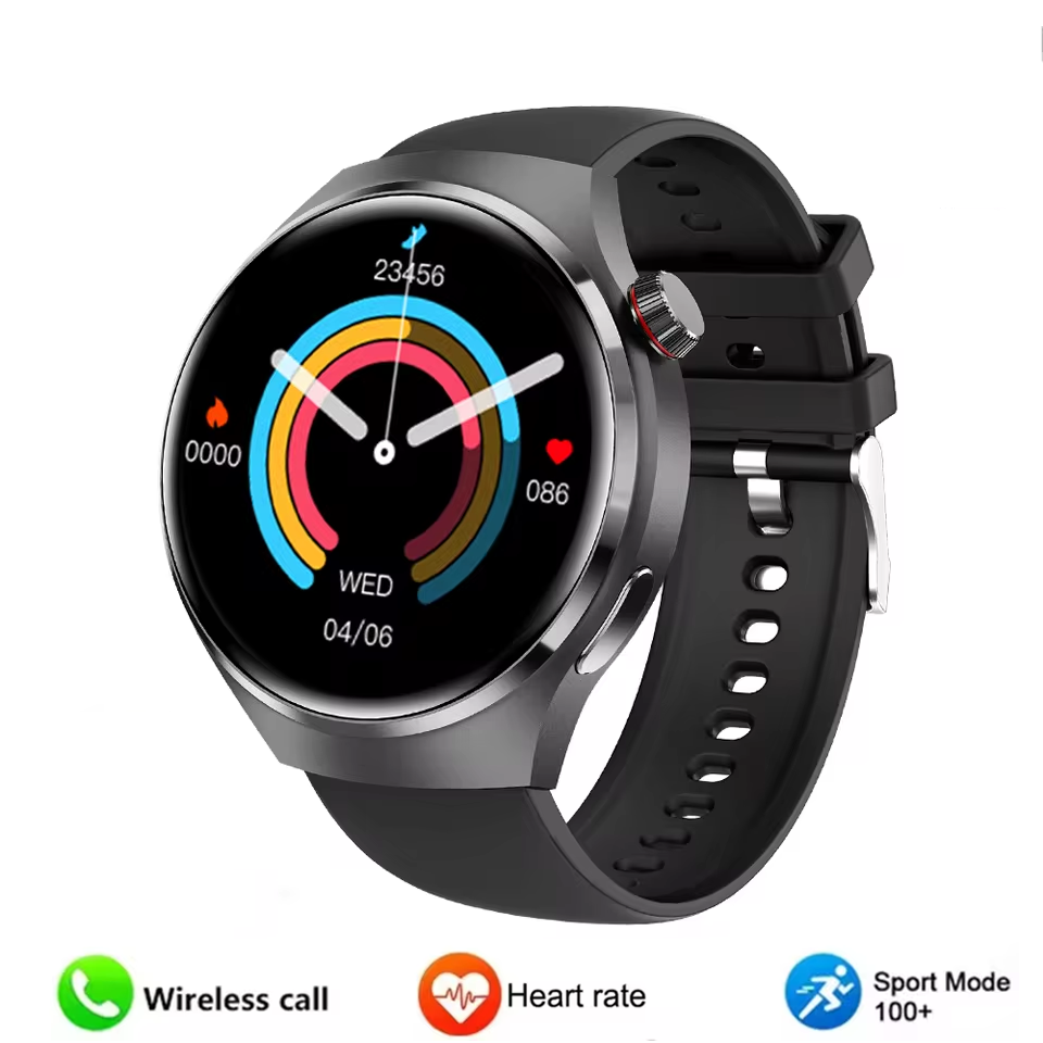 2025 New Smart Watch HD Round Screen Bluetooth Call GPS Fitness Track Sports Watch Heart rate Health Monitoring Men Women Smart Watch Gift Set Watch 4 Smartwatch For Men Couple Waterproof Smart Watch