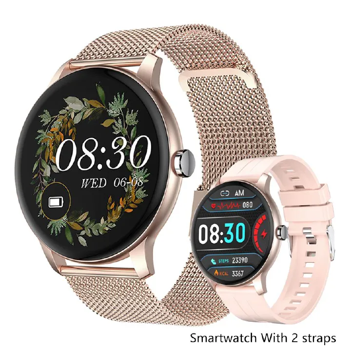 2025 New Smart Watch for Men Women Gift Round Full Touch Screen Ultra-thin Sport Fitness Watches Bt Call Digital Smartwatch Lady Wristwatch Z2 Plus Smartwatch Waterproof Sports Smart Watch For Woman
