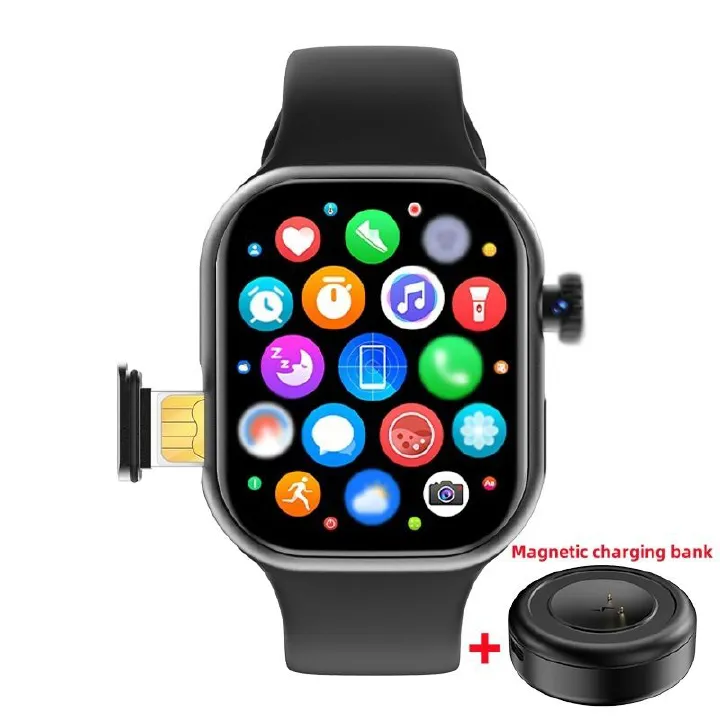 S10 Smart Watch With SIM Card And Wifi Men Women Smartwatch Smart Phone Watch Independent Card Call S9 190° Rotating Camera Free Download of APP Smartwatch SIM Card NFC Sport Smart Watch For Men