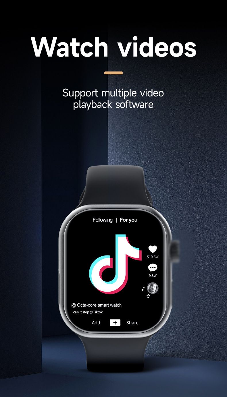 S10 Smart Watch With SIM Card And Wifi Men Women Smartwatch Smart Phone Watch Independent Card Call S9 190° Rotating Camera Free Download of APP Smartwatch SIM Card NFC Sport Smart Watch For Men