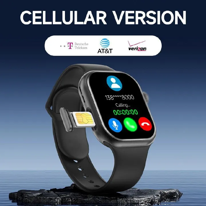 S10 Smart Watch SIM Card And Wifi Men Women Smart Watch AMOLED Smart Phone Call Watch AI Assistant S9 190° Rotating Camera Free Download of APP Smartwatch SIM Card NFC Sport Smart Watch For Men/Women