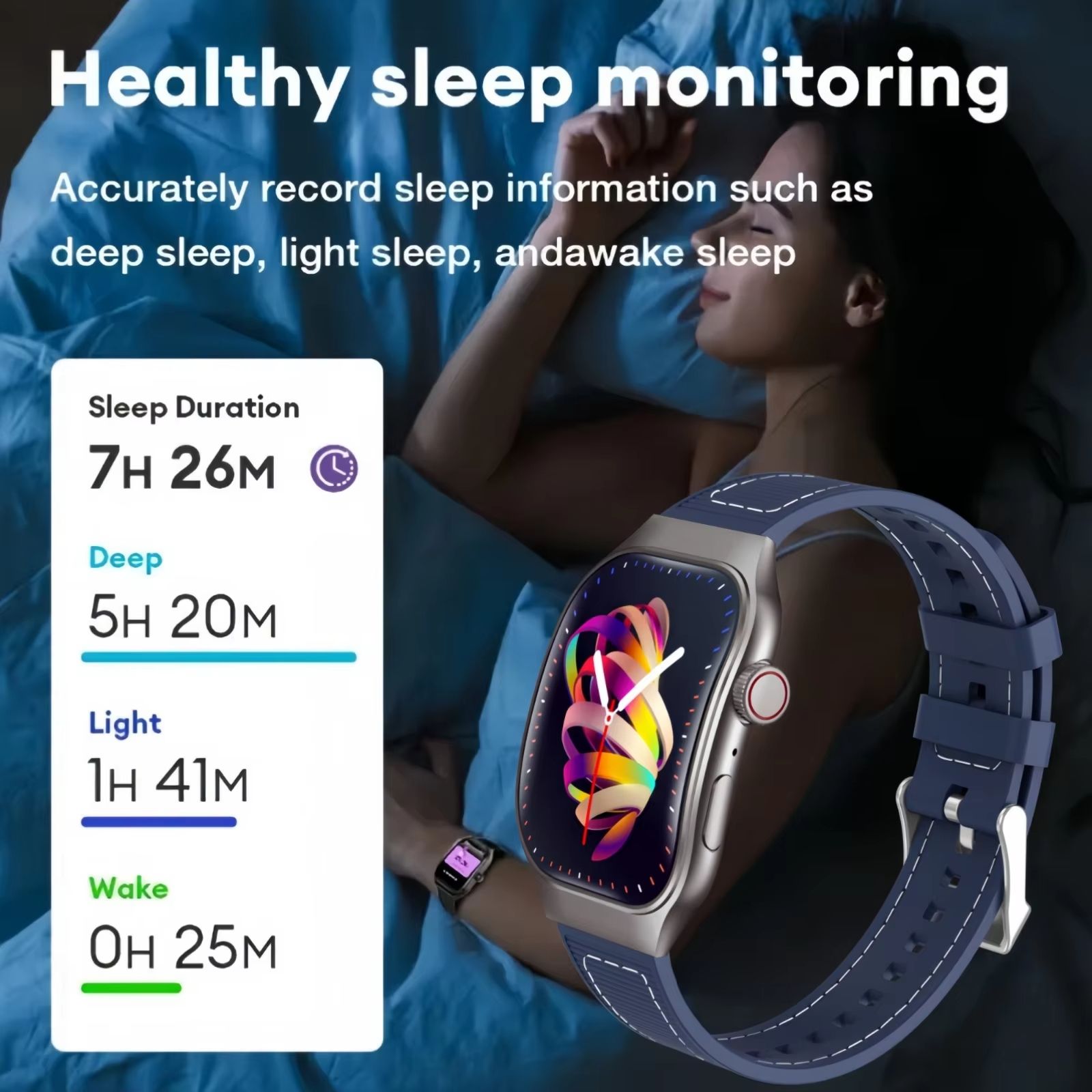 LAXASFIT New H7 Smart Watch Bluetooth Call Full Touch Curved Screen Message Reminder Heart Rate Monitor Sports Smartwatch for Men Sleep Monitoring Waterproof Men's Watch Kids Watch Women Smartwatch