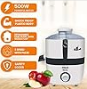 INTEX Juicer Mixer Grinder 500W- Novis with 2 Jars|1.5L Blender Jar,0.7L SS Multipurpose Jar|Nozzle Cap|Shockproof Body Design,Overload Protection for Sa