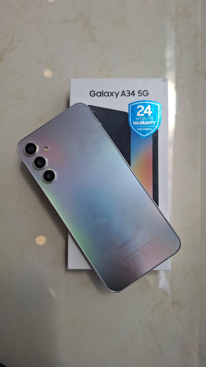 SAMSUNG Galaxy A34 5G A Series Cell Phone, 128GB Unlocked Android Smartphone, AMOLED Display, Advanced Triple Camera System, Expandable Storage, Rugged Design, US Version, 2024,