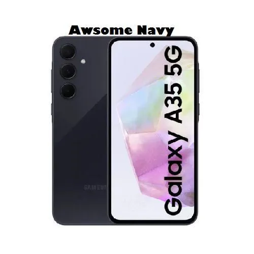 SAMSUNG Galaxy A35 5G A Series Cell Phone, 128GB Unlocked Android Smartphone, AMOLED Display, Advanced Triple Camera System, Expandable Storage, Rugged Design, US Version, 2024,