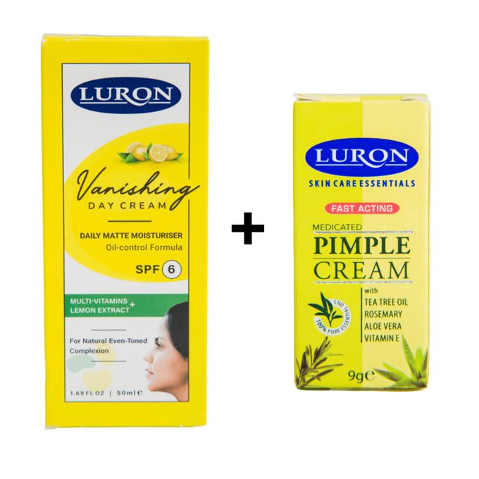 Luron Simply Even Vanishing Day Cream + Medicated Pimple Cream