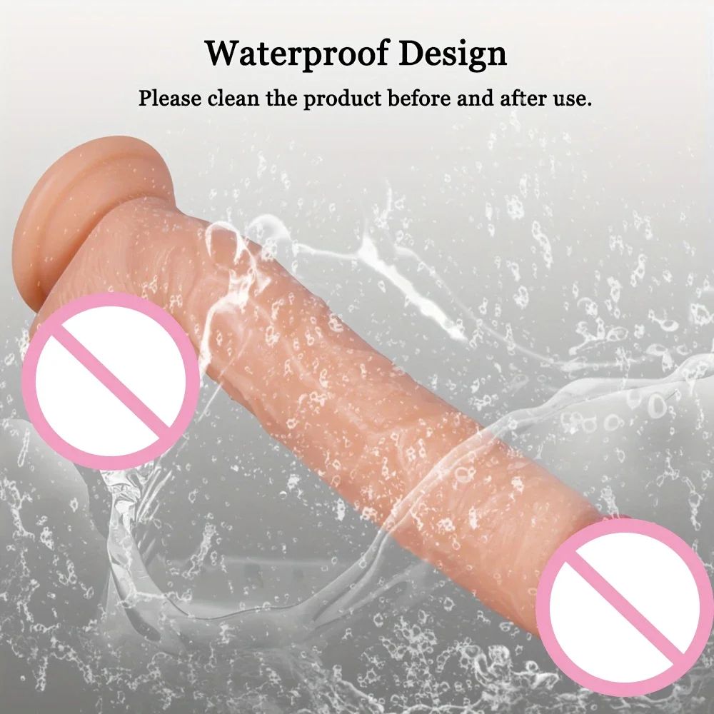 Silicone Woman Sex Toy Realistic Dildo Strong Suction Cup Hands-free Play Huge Realistic Penis G-Spot Stimulation Dildos Female Adult Sex Toys