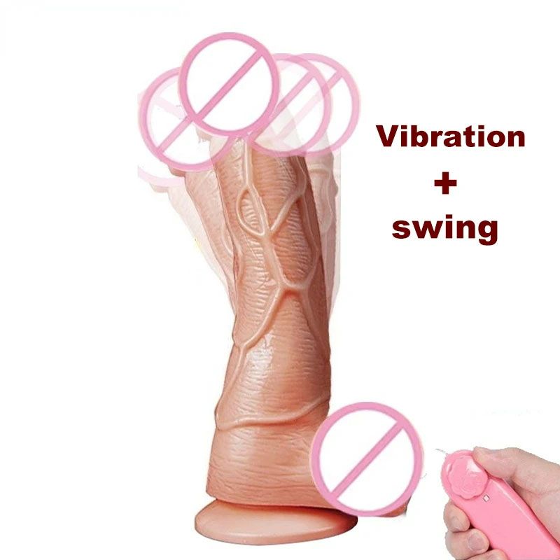 Sex Toy Woman Remote Control 360 Rotation Realistic Dildo Vibrator Sex Toy Suction Cup Adult Sex Toys for Woman Big Penis Dick Vagina Dildo Female