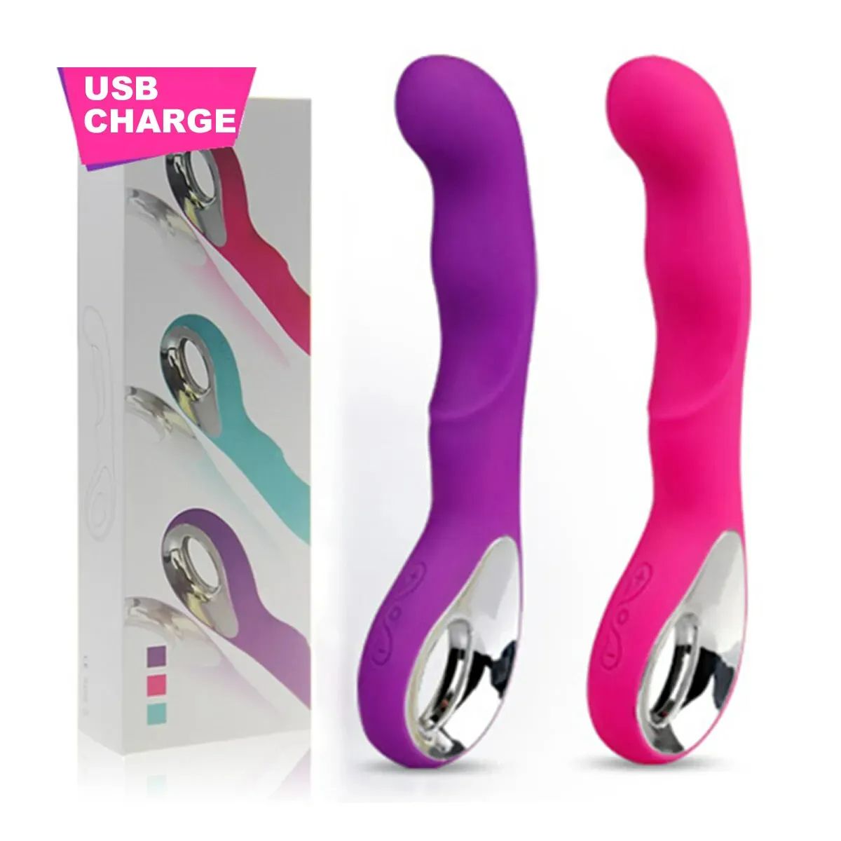 Sex Toy Woman USB Rechargeable G-Spot Vibrator Sex Toy Dildo Female Clit Vagin Massager Adult Sex Toy Personal Hand Held
