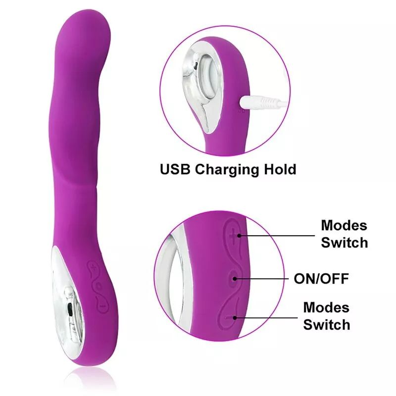 Sex Toy Woman USB Rechargeable G-Spot Vibrator Sex Toy Dildo Female Clit Vagin Massager Adult Sex Toy Personal Hand Held