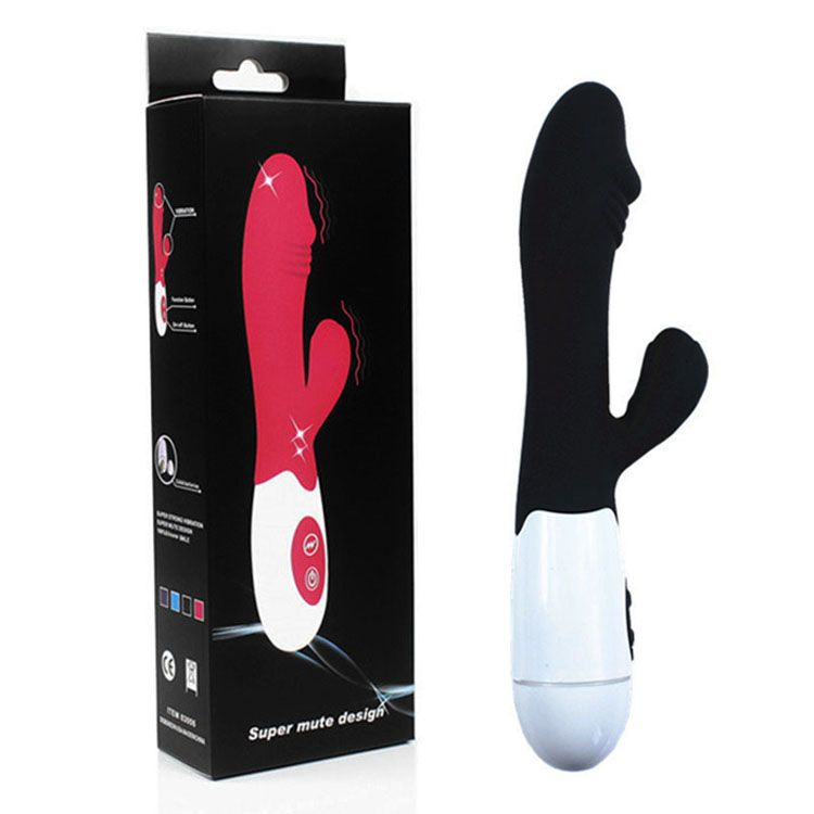 Sex Toy Woman 10 Modes Dildo Female Vibrator Sex Toy Personal Hand Held Powerful Massager Vibrator Wand Waterproof Multispeed Double Vibrator Rabbit G-Spot Clit Massager Female Adult Sex Toy