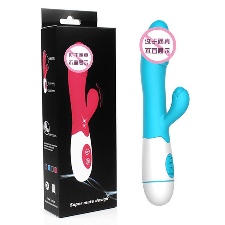 Sex Toy Woman 10 Modes Dildo Female Vibrator Sex Toy Personal Hand Held Powerful Massager Vibrator Wand Waterproof Multispeed Double Vibrator Rabbit G-Spot Clit Massager Female Adult Sex Toy