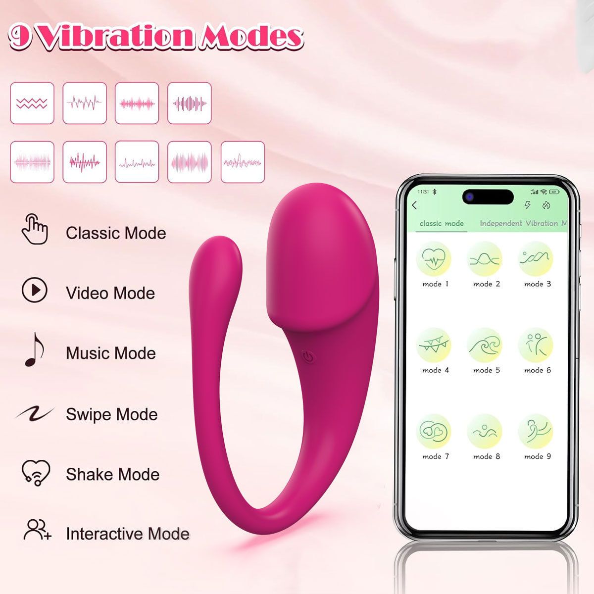 App Remote Control Vibrator Adult Toys Wearable G Spot Stimulator USB Charging Silicone Mini Egg Vibrating Ball Sex Toys for Women