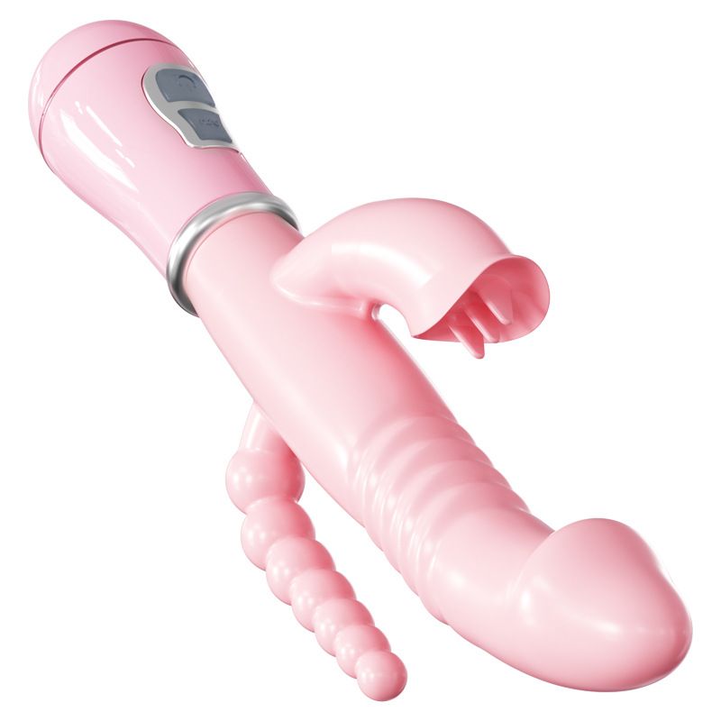 3 In 1 Sex Toys Dildo Vibrators Adult Penis Anal Double Penetration Vibrator Masturbation Anal Clit Vibrators G-spot Clitoral Stimulators Female Orgasm Sex Toys