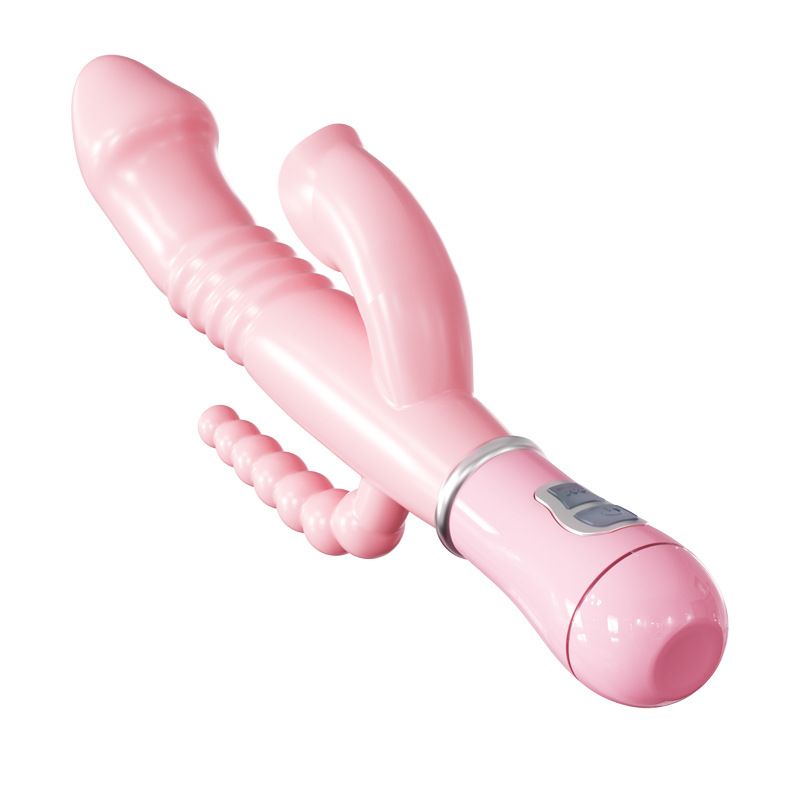 3 In 1 Sex Toys Dildo Vibrators Adult Penis Anal Double Penetration Vibrator Masturbation Anal Clit Vibrators G-spot Clitoral Stimulators Female Orgasm Sex Toys