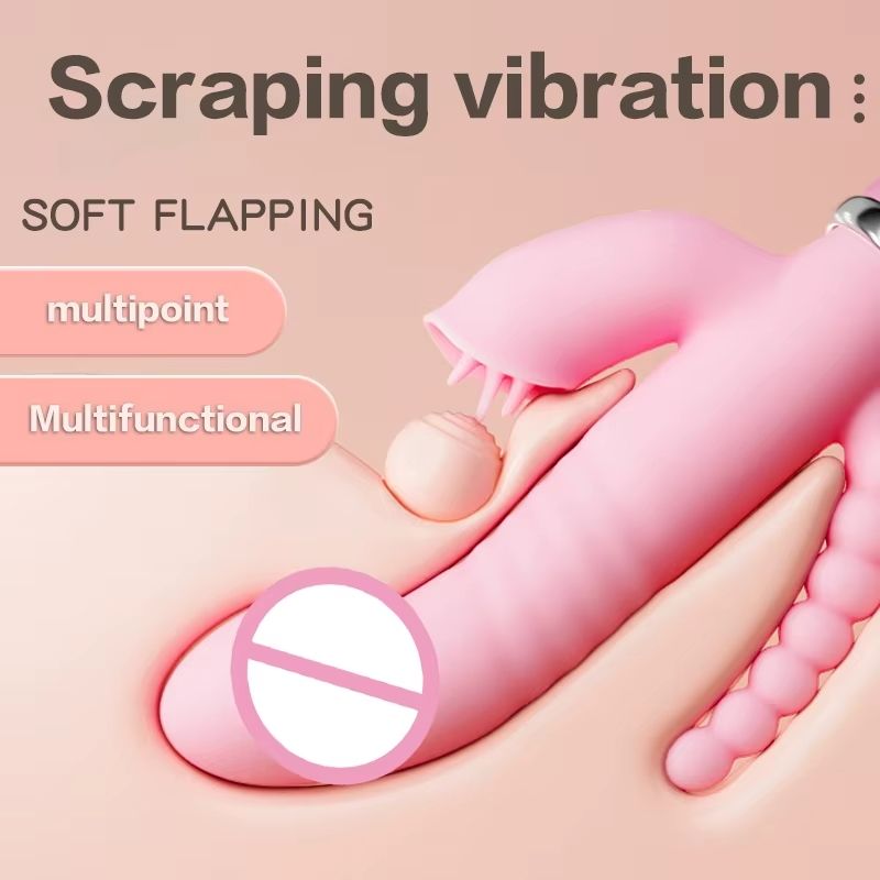 3 In 1 Sex Toys Dildo Vibrators Adult Penis Anal Double Penetration Vibrator Masturbation Anal Clit Vibrators G-spot Clitoral Stimulators Female Orgasm Sex Toys