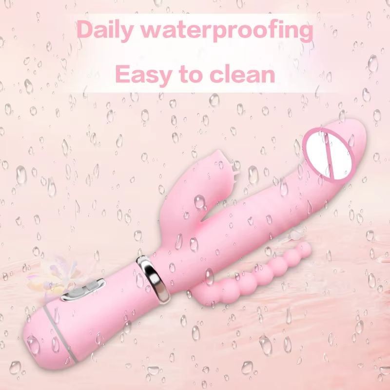 3 In 1 Sex Toys Dildo Vibrators Adult Penis Anal Double Penetration Vibrator Masturbation Anal Clit Vibrators G-spot Clitoral Stimulators Female Orgasm Sex Toys