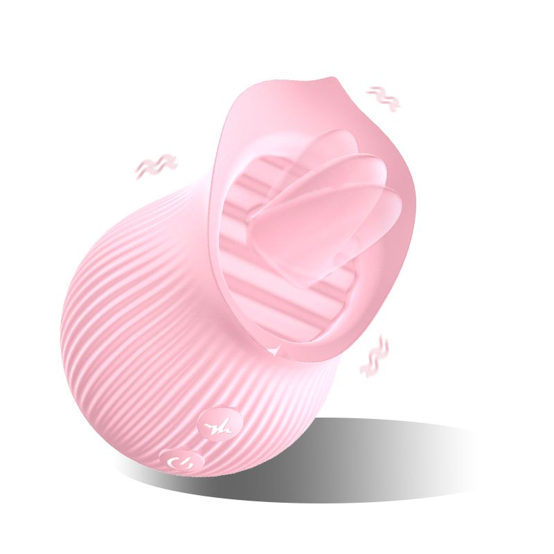 12 Speeds Rose Tongue Lick Retractable Vibrator for Women Clitoris Sucker Licking Wiggle Sex Machine Egg Jump Female Masturbator Stimulating Vibrator Adult Sex Toys
