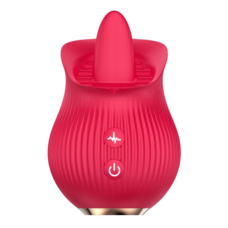 12 Speeds Rose Tongue Lick Retractable Vibrator for Women Clitoris Sucker Licking Wiggle Sex Machine Egg Jump Female Masturbator Stimulating Vibrator Adult Sex Toys