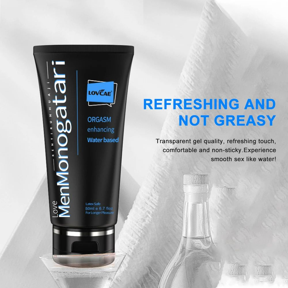 50ml Adult Anal Sex Lubrication Water-based Lubricant for Sex Session Men Gay Couple Sex Toys Love Gel Exciter Men Women Lube Water-based Lubricants