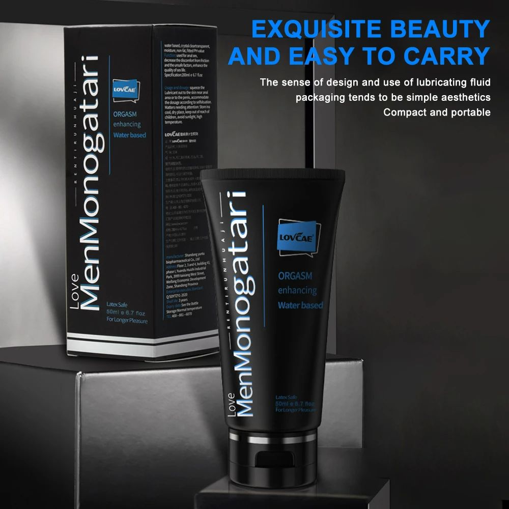 50ml Adult Anal Sex Lubrication Water-based Lubricant for Sex Session Men Gay Couple Sex Toys Love Gel Exciter Men Women Lube Water-based Lubricants