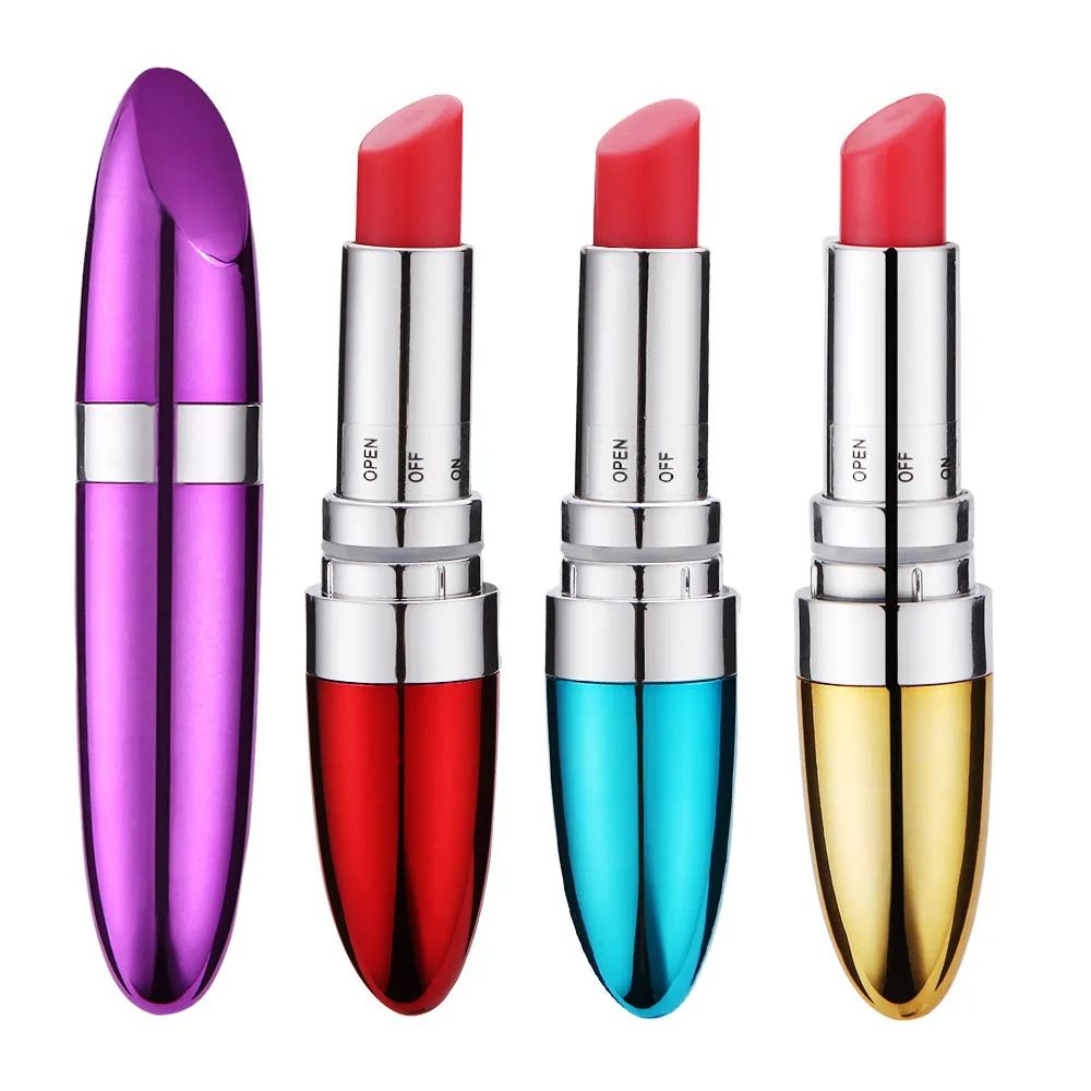 Mini Lipstick Vibrator Powerful G-spot Clitoris Stimulator Massage Bullet Vibrators Female Dildo Masturbator Sex Toys For Women AV Stick