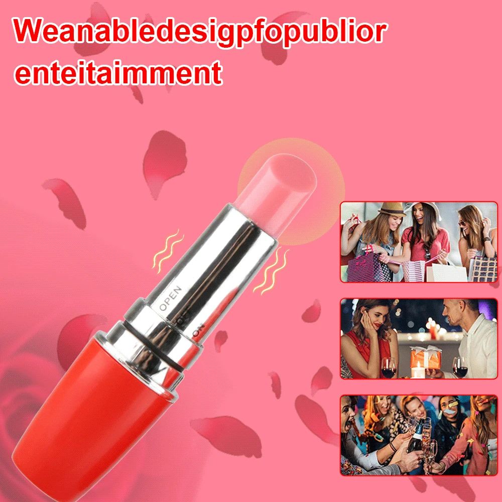 Mini Lipstick Vibrator Powerful G-spot Clitoris Stimulator Massage Bullet Vibrators Female Dildo Masturbator Sex Toys For Women AV Stick