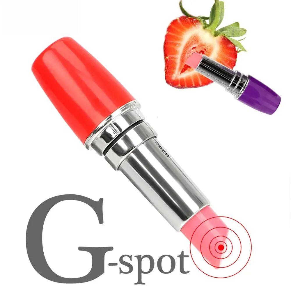 Mini Lipstick Vibrator Powerful G-spot Clitoris Stimulator Massage Bullet Vibrators Female Dildo Masturbator Sex Toys For Women AV Stick