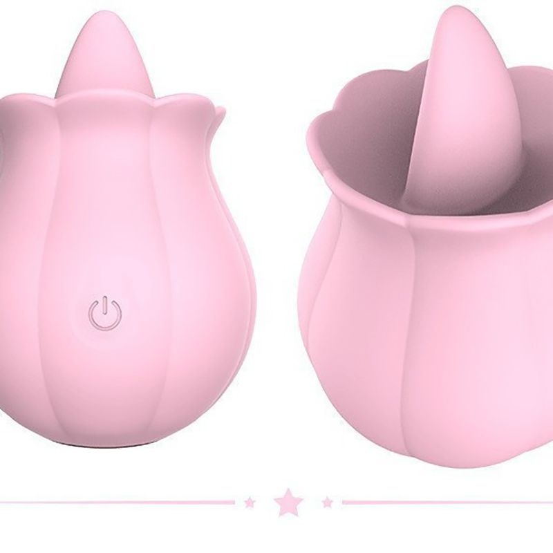 10 Modes Tongue Licking Vibrator Clitoral Nipple Stimulator G Spot Dildo Vibrator Rose Licker Massager For Women Female Couples Adult Sex Toy