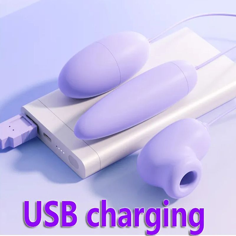 2 In 1 Sucking Vibrator Love Egg Clitoris Stimulator Masturbator G-Spot Vaginal Balls Clit Vacuum Sucker 20 Speed Nipple Sucking Vibrating Egg Sex Toys for Adult Women Couples